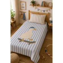 Evdek Bebek ve Çocuk Odası Skater Goose - Patenci Kaz Tek Kişilik Pike Takımı 160X230 cm 6ead4