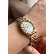 Q&Q Minimal Oval Kasa Vintage Model Kadın Metal Çelik Kordon Kol Saati 2 Yıl Garantili