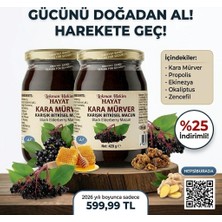 2 x 420 gr Kara Mürver Karışık Bitkisel Macun - Propolis, Ekinezya, Okaliptus ve Bal Içerikli Destek Lokman Hekim Hayat