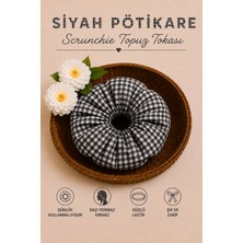 Hophera Pötikare Büyük Boy Scrunchie Simit Toka Güçlü Lastikli Topuz Saç Tokas