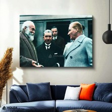 Holda Props Kanvas Tablo Atatürk Resimli Tablo Duvar Dekorasyonu