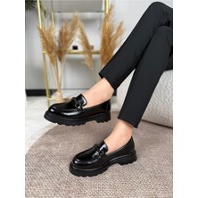 Aria Kadın Siyah Makosen Casual Loafer