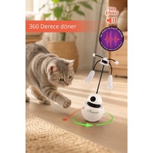 Tiny Kiwipets KPT-10640 3’ü 1 Arada Kedi Robot Aktivite Oyuncağı | Hareketli Top | Lazer | Otomatik Kapanma