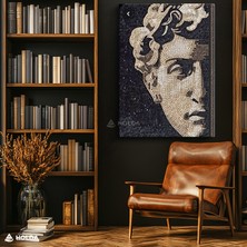 Holda Props Kanvas Tablo David Heykeli Mozaik Portre Sanat Tablosu Duvar Dekorasyonu