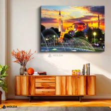 Holda Props Kanvas Tablo Ayasofya Camii Şehir Mimari Tablo Duvar Dekorasyonu