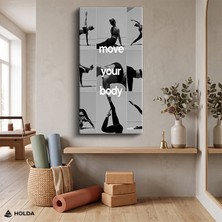 Holda Props Kanvas Tablo Yoga Sporcu Kadın Spor Tablo Duvar Dekorasyonu