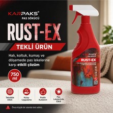 Karpaks Rust-Ex Halı Kumaş Pas Lekesi Sökücü Sprey 750 ml Koltuk Döşeme Temizleyici