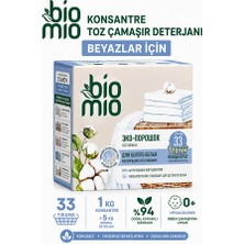 BioMio Hipoalerjenik Konsantre Toz Çamaşır Deterjanı Beyaz Çamaşırlar Için Bebek Çamaşır Deterjanı 1000 gr