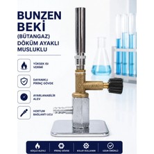 Labolist Bunzen Beki (Bütangaz ) Döküm Ayaklı  Musluklu