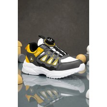 Dark Seer Kids Ds Rubick Akıllı Bağcıklı Beyaz Sarı Çocuk Sneaker Günlük Spor Ayakkabı