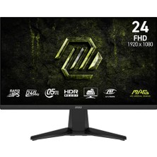 MSI Msı Mag 245F X24 24″ 240Hz 0.5ms Freesync Hdr Ready Fhd Rapid IPS Gaming Monitör