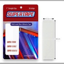 True Tape SUPERTAPE Protez Saç Bandı 36 Adet 1" Straight Stip (2,5cm x 7,5cm)