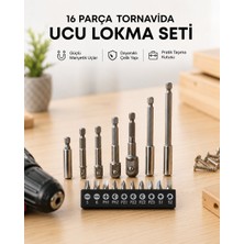 Serac Collection Metal Gövdeli 16LI Bits Seti Çok Amaçlı Tornavida Uçları - SA002G-6EYCM4