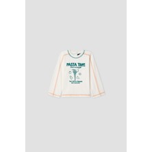 B&G Erkek Bebek Ekru Tshirt