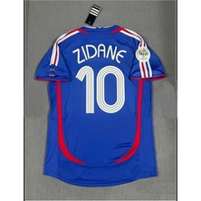 FRAGOLA Fransa 2006 Dünya Kupası Zinedine Zidane Nostalji Forması (Blue)