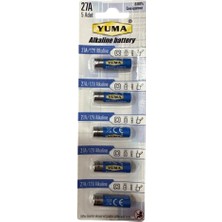 İntora Yuma 27A MN27 V27A V27GA 12 Volt Alkalin Pil 5’li Paket