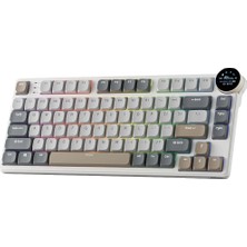 Royal Kludge Rk N80 Ekranlı Tri-Mode %75 Mekanik Oyuncu Klavyesi