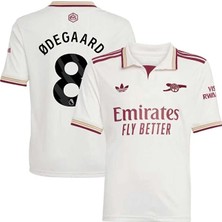 FRAGOLA Arsenal 2025/26 Yeni Sezon Martin Ødegaard Deplasman Forması (Beyaz)