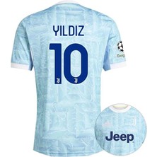 FRAGOLA Juventuss 2025/26 Yeni Sezon Kenan Yıldız Deplasman Forması (Mavi)