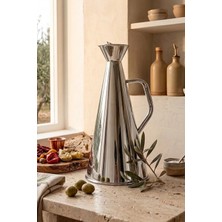 Kitchen Life 1 Litre Paslanmaz Çelik Damlatmaz Karaf Yağlık Sirkelik Sürahi Sunum Şişesi