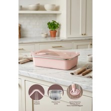 Kitchen Life Stainless Paslanmaz Çelik Vakumlu Saklama Kabı,fırın ve Kek Kabı 800 ml Lunch Box