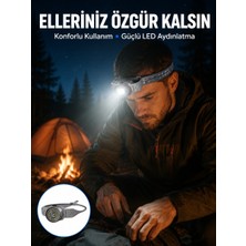 Feifei LED Kafa Feneri Ayarlanabilir Baş Bantlı Güçlü Aydınlatma Lambası - FEİ2339-6709