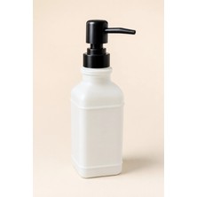 Klarhaus Aura Cam Sıvı Sabunluk 400 ml – Siyah Pompalı Modern Dekoratif Banyo ve Mutfak Dispenseri - 19,5 cm x 6 cm x 6 cm