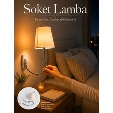 Feifei Soket Lamba Yatak Başı Işığı Ayarlanabilir Boyunlu - FEİ6482-5881