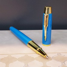 İntora Turkuaz Metal Roller Kalem