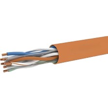 İntora Cat6 U/utp Dış Mekan Ethernet Kablosu Cu Hffr 23 Awg 305 M - Turuncu ER6004