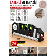 Binbirreyon Su Terazisi Lazer Levelpro3 Lazerli Su Terazisi 3 Eksenli Şerit Metreli CE133