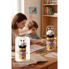 Kitchen Life 500 ml Matematik Oyuncu Şişesi Çift Katmanlı Sızdırmaz Pipetli Askılı Suluk