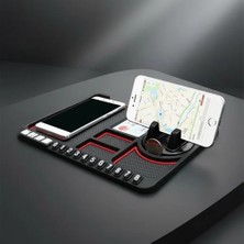 TKÇ Kaydırmaz Torpido Üzeri Telefon ve Eşya Düzenleyici Numaratörlü Araç Içi Organizer
