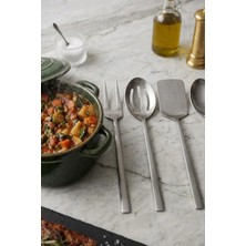 Kitchen Life 5'li Sidney Paslanmaz Çelik Kepçe,kevgir,kaşık,spatula ve Çatal Mutfak Servis Gereçleri Seti