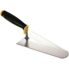 Dekor Yay Çeliği Plastik Saplı Beyaz Tuğla Malası (22 Cm)