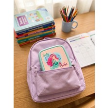Airobazar Deniz Kızı Tasarımlı Çok Bölmeli Bento Çocuk Beslenme Kabı- Okul ve Kreş Beslenme Kabı (Mint/pembe)