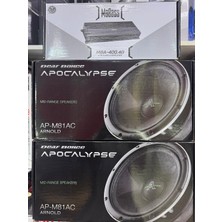 Apocalypse AP-M81AC 20CM Iki Takım Midrange 600WAT MBA-400.4 4X400RMS