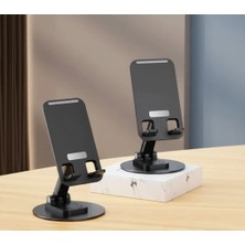 TKÇ 360 Derece Döner Tabanlı Ayarlanabilir Telefon Tablet Masaüstü Standı
