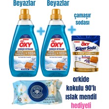 Arap Sabunu ve Soda Katkılı Çamaşır Deterjanı 1480 ml Beyazlar + 1480 ml Beyazlar ve Çamaşır Sodası 500 gr