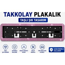 Viteksa Plakalık Takkolay Taşlı Pembe 1 Adet Plakalık