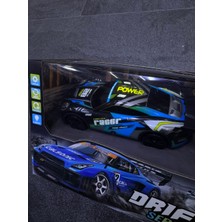 Magicway Drift Master Uzaktan Kumandalı Şarjlı 4WD Drift Yarış Arabası 2.4g Hz 360 Derece Yanlayan Işıklı Araba Seti (4 Adet Ekstra Lastik + 4 Adet Duba + Tornavida Dahil)