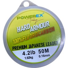 Powerex Hard Armour %100 Fluorocarbon 50 M Clear Leader Misina
