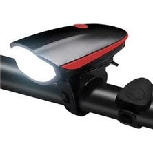 Bike Sky Xml-T6 LED 1200 Mah Su Geçirmez Far Kornalı Bisiklet Feneri