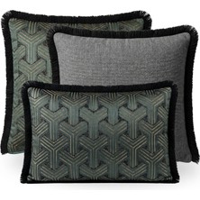 Lidoma Home "petra & Slate" Püsküllü Kırlent Kılıfı Seti