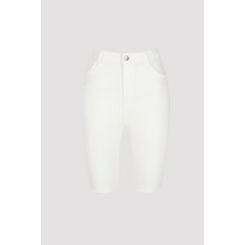 Penti Beyaz White Denim Bermuda Şort