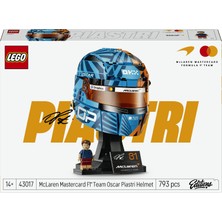 LEGO 43017 Mclaren Oscar Piastri Kask 14+ Yaş için Eğlenceli Tasarım ve Koleksiyon Değeri
