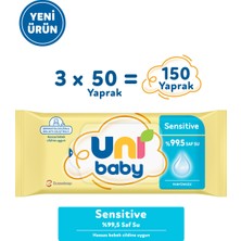 Uni Baby Sensitive Islak Bebek Mendil 3x50 150 Yaprak
