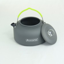 Orcamp Taşınabilir Gri Kamp Çaydanlığı 183 gr Ağırlıkta Hafif ve Ergonomik Tasarım