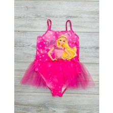 Neat Kids Kız Çocuk Barbie Tül Detaylı Tütü Etekli Mayo