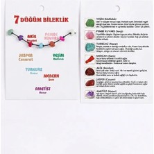 Ayfa 7 Düğümlü Çakra & Doğal Taş Erkek/kadın Bileklik